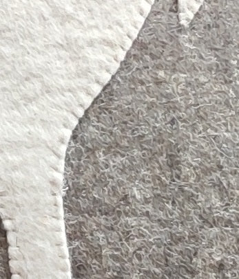 Hand Felted Wool Pillow - Cream Moose Silhouette Gray - 20" Arcadia Home - Che Cose Belle