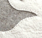 Hand Felted Wool Pillow - Cream Moose Silhouette Gray - 20" Arcadia Home - Che Cose Belle
