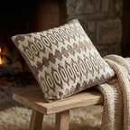 Hand Felted Wool Pillow - Scandinavian Design Gray - 20" Arcadia Home - Che Cose Belle