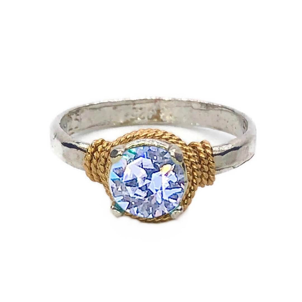Hand Hammered Birthstone Ring - Che Cose Belle