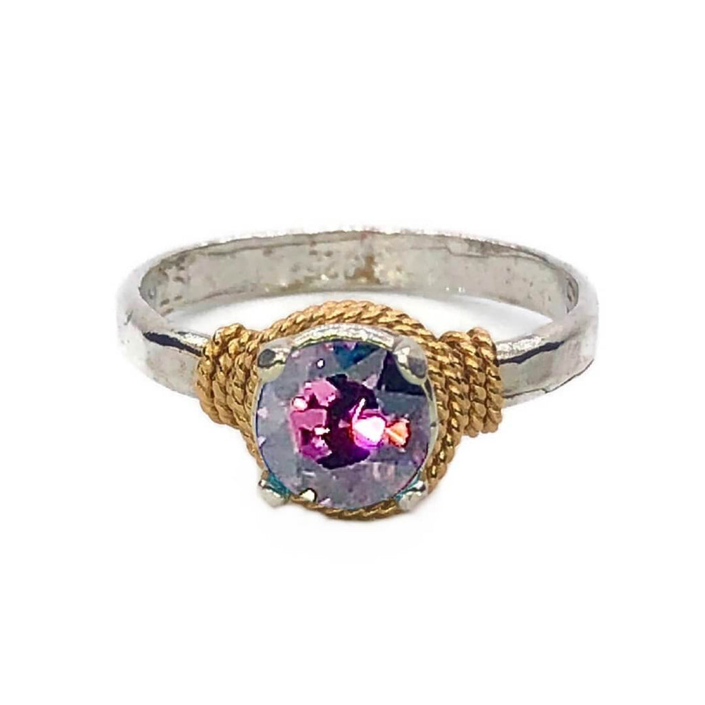 Hand Hammered Birthstone Ring - Che Cose Belle