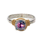 Hand Hammered Birthstone Ring - Che Cose Belle