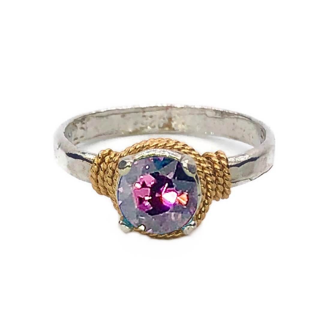 Hand Hammered Birthstone Ring - Che Cose Belle