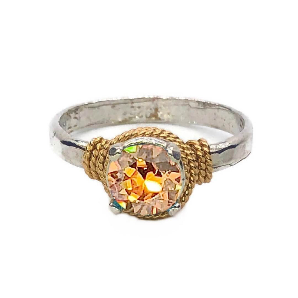 Hand Hammered Birthstone Ring - Che Cose Belle