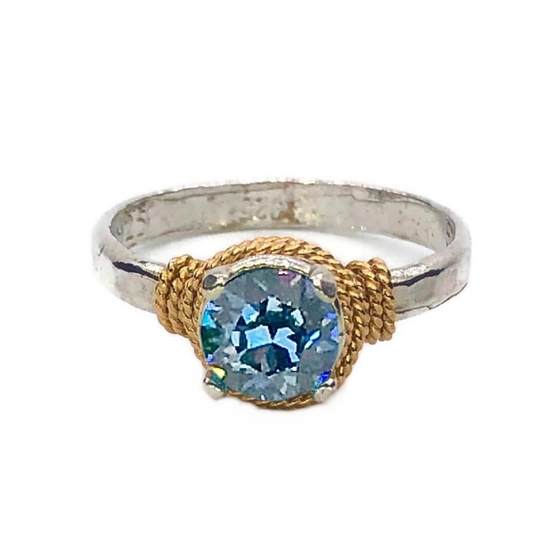 Hand Hammered Birthstone Ring - Che Cose Belle