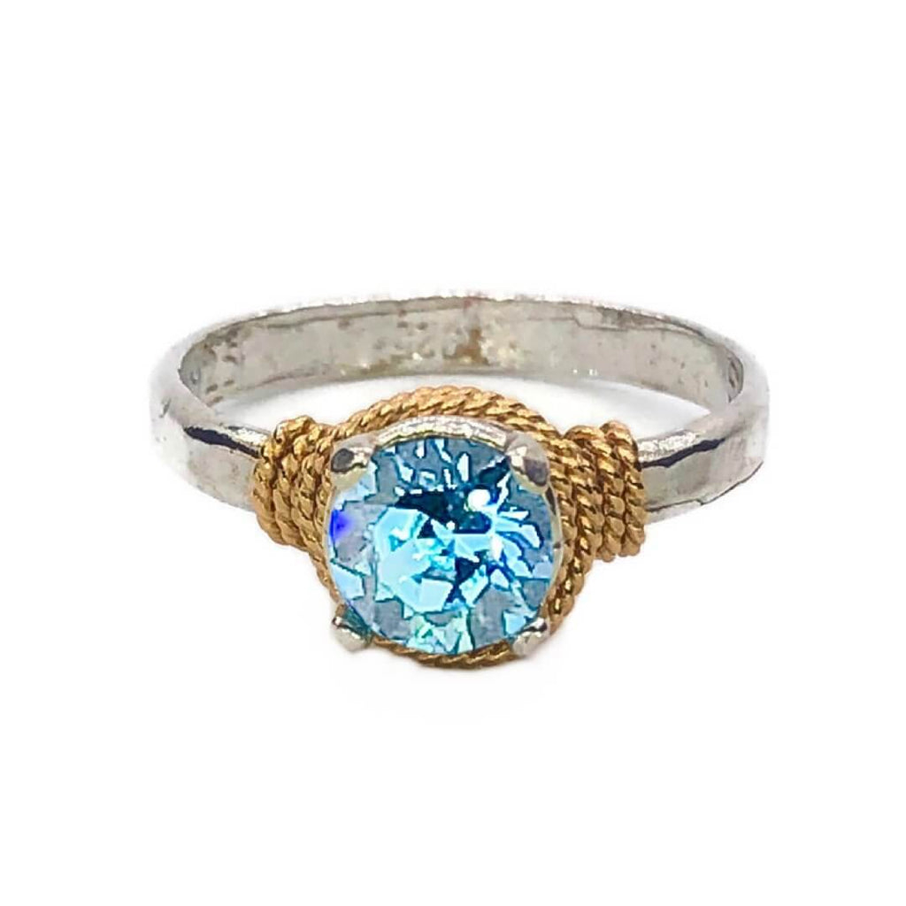 Hand Hammered Birthstone Ring - Che Cose Belle