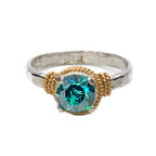 Hand Hammered Birthstone Ring - Che Cose Belle