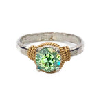 Hand Hammered Birthstone Ring