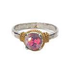 Hand Hammered Birthstone Ring - Che Cose Belle