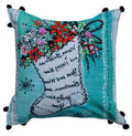 Hand Illustrated Christmas Holiday Pillow (Stocking, 18"x18") - Che Cose Belle