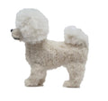 Hand Knit Alpaca Wool Christmas Ornament - Bichon Frise Dog Arcadia Home