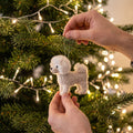 Hand Knit Alpaca Wool Christmas Ornament - Bichon Frise Dog Arcadia Home - Che Cose Belle