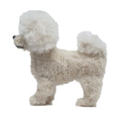 Hand Knit Alpaca Wool Christmas Ornament - Bichon Frise Dog Arcadia Home - Che Cose Belle
