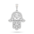Hand of Fatima - Moissanite 925 Sterling Silver Pendant - Che Cose Belle