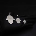 Hand of Fatima - Moissanite 925 Sterling Silver Pendant - Che Cose Belle