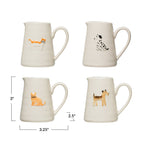 Hand-Painted Ceramic Animal Creamer - Che Cose Belle