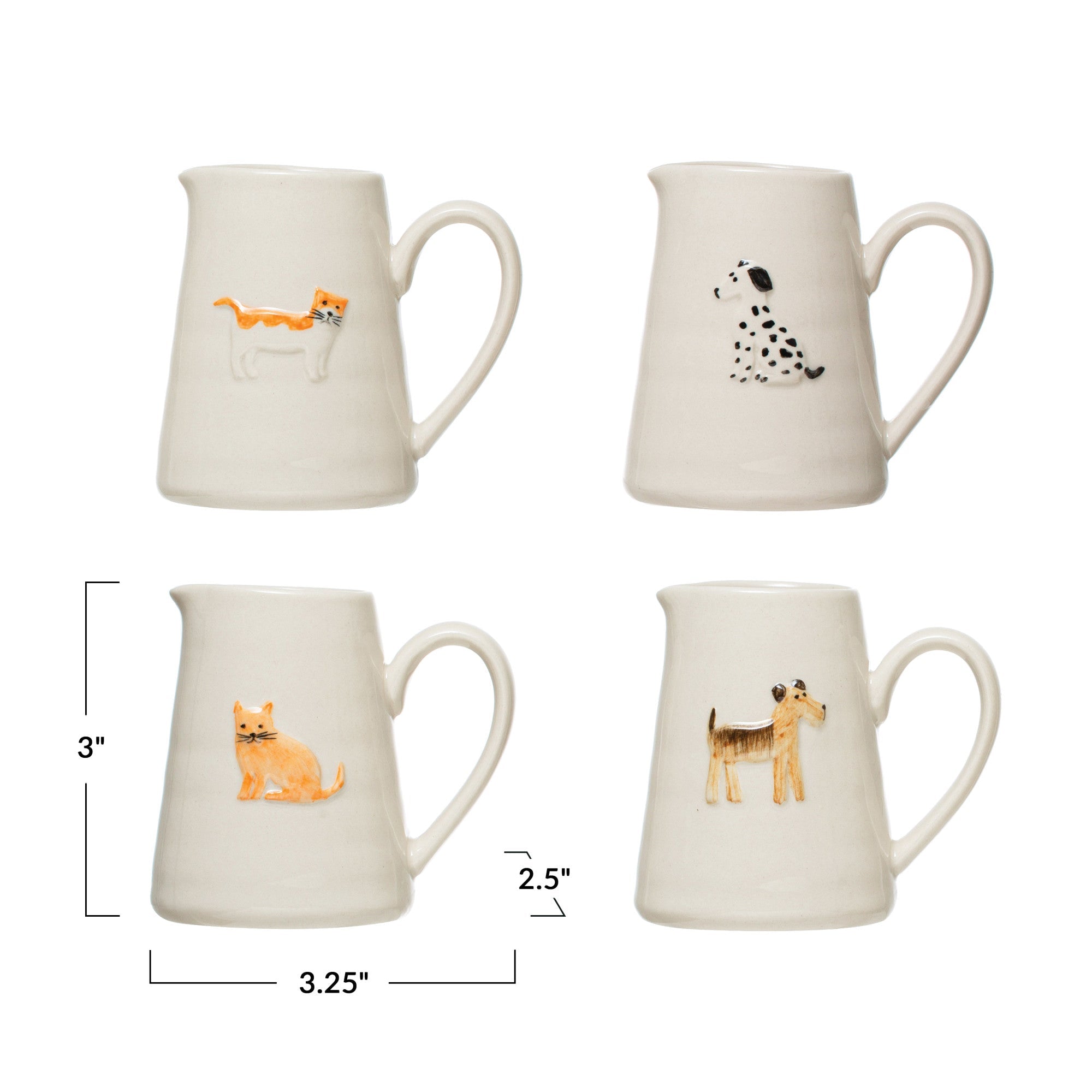 Hand-Painted Ceramic Animal Creamer - Che Cose Belle