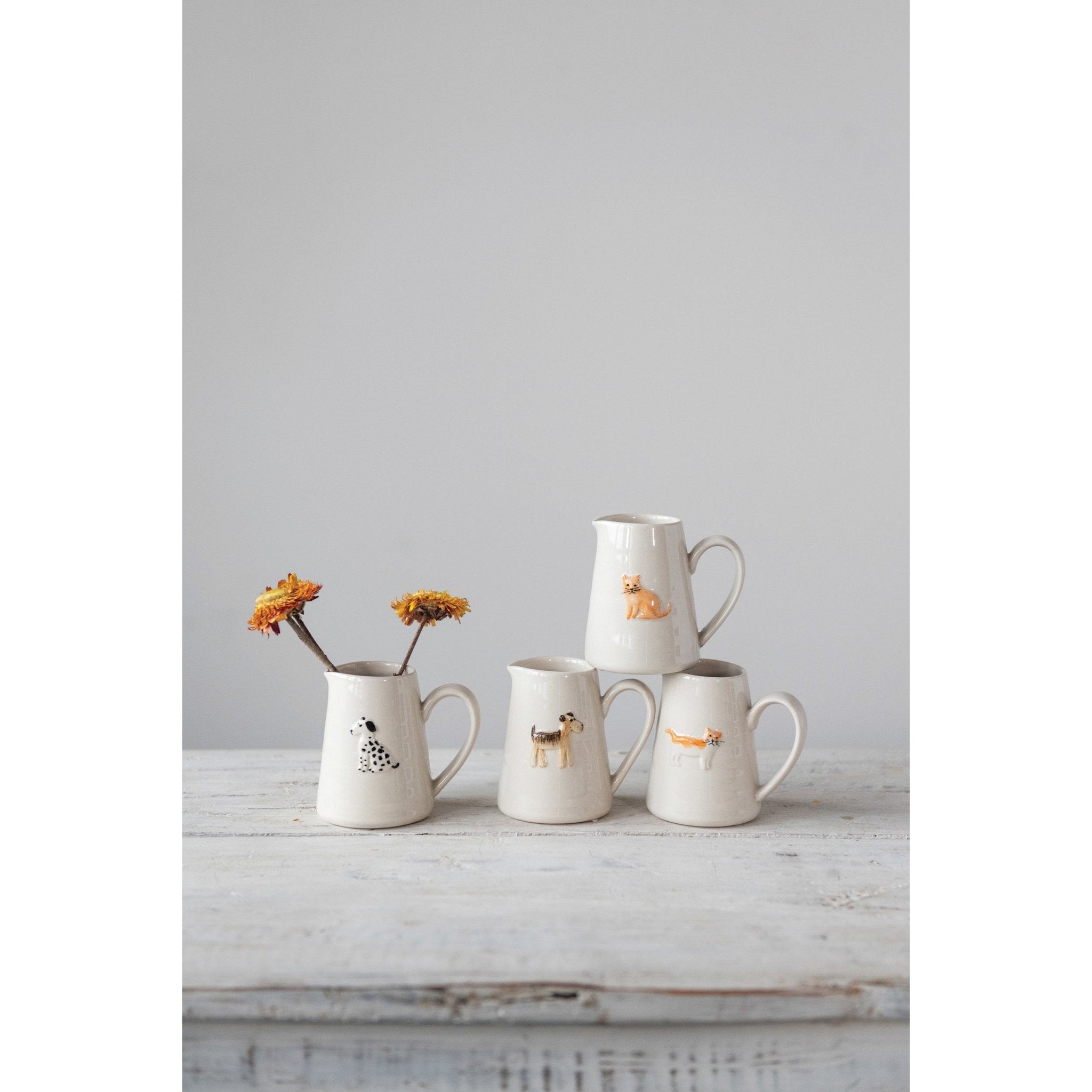 Hand-Painted Ceramic Animal Creamer - Che Cose Belle