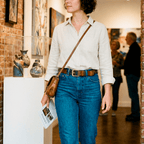 Hand Painted Color Block Belt - Che Cose Belle