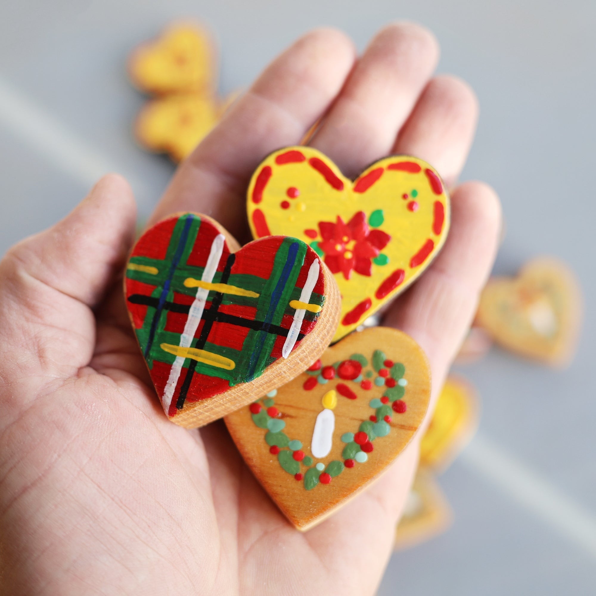 Hand - Painted Hearts :: Christmas Edition ✨ - Che Cose Belle