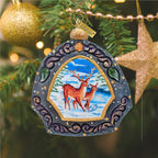 Hand Painted Scenic Ornament Deer Family Ornament - 6102839 by G. DeBrekht - Che Cose Belle