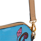 Hand-Painted Village Repurposed Purse | 10" x 3" x 7" | The Painted Attic - Che Cose Belle