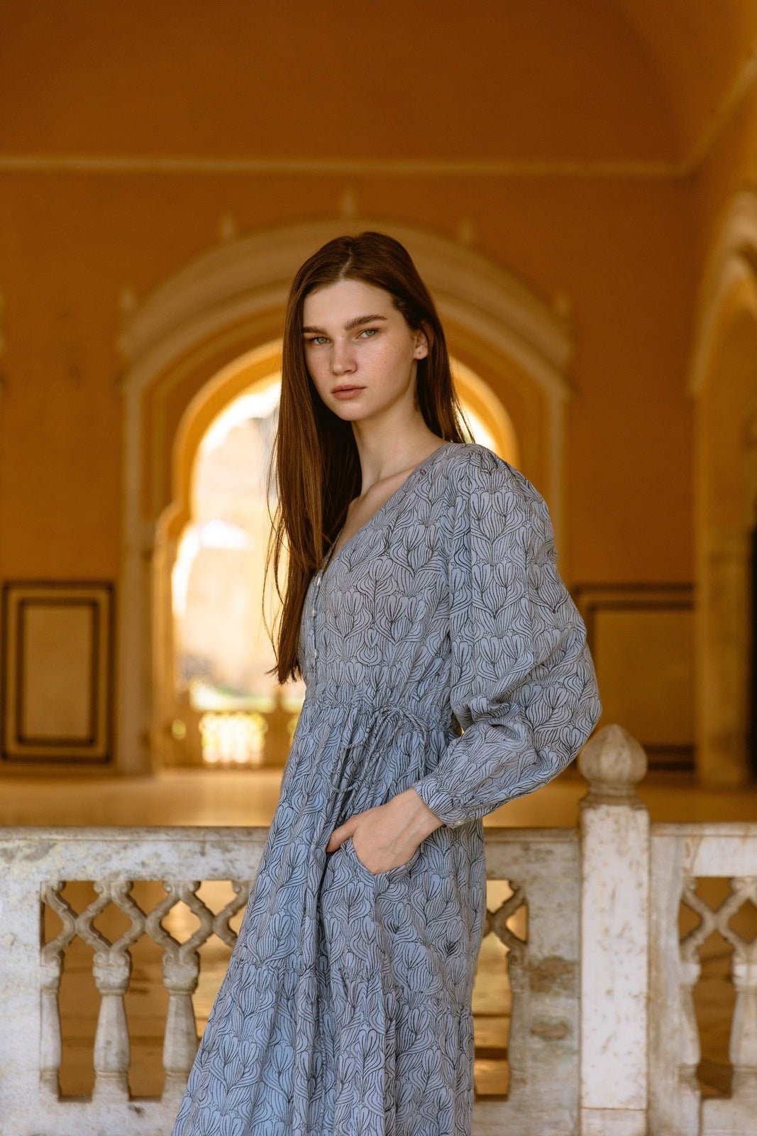 Hand - Printed Ashbury Dress - Che Cose Belle