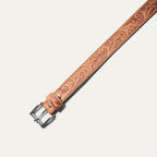 HAND-TOOLED MORNING GLORY JEAN BELT - Che Cose Belle