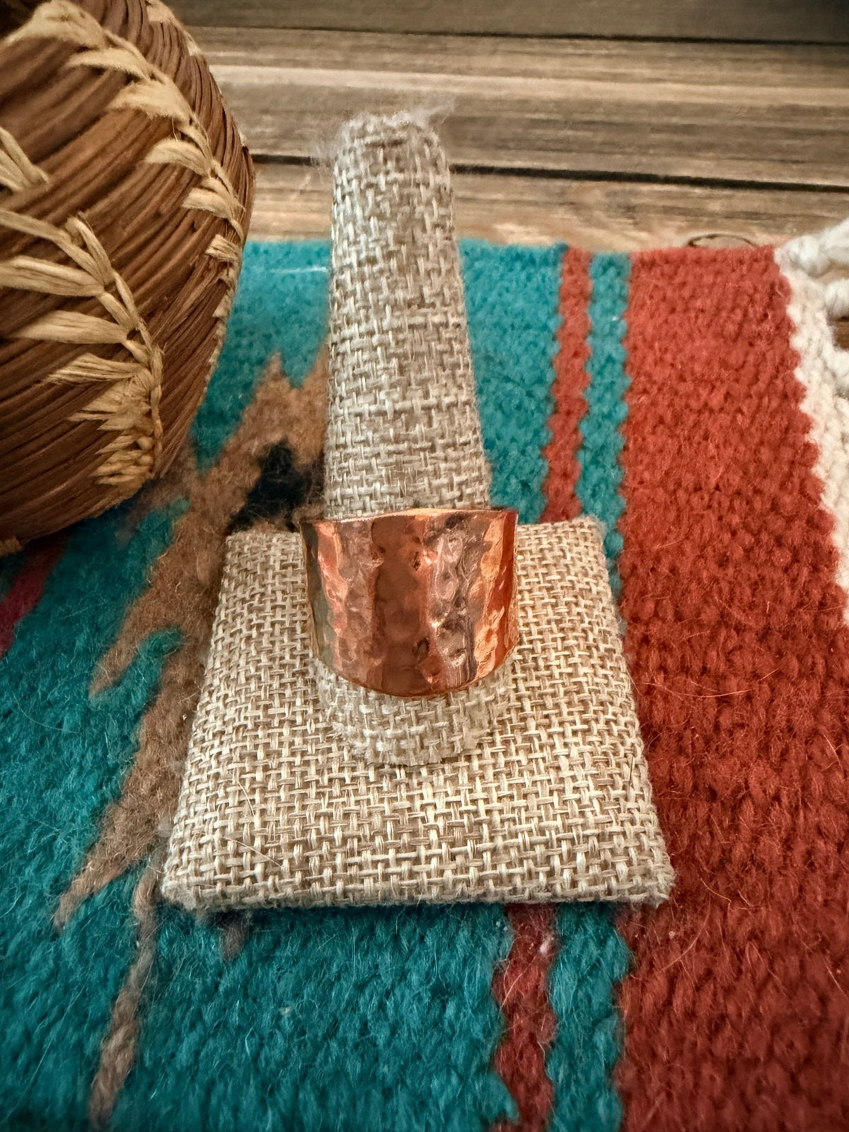 Handcrafted Copper Band Ring by Wylie Secatero - Che Cose Belle