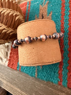 Handcrafted Copper Beaded Bracelet 7.5” - Che Cose Belle