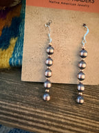 Handcrafted Copper Beaded Dangle Earrings - Che Cose Belle