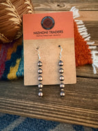 Handcrafted Copper Beaded Dangle Earrings - Che Cose Belle