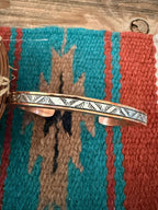 Handcrafted Copper & Sterling Silver Cuff Bracelet by Wylie Secatero - Che Cose Belle