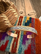 Handcrafted Copper & Sterling Silver Cuff Bracelet by Wylie Secatero - Che Cose Belle