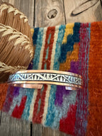 Handcrafted Copper & Sterling Silver Cuff Bracelet by Wylie Secatero - Che Cose Belle