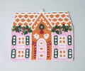 Handcrafted Gingerbread House Beaded Placemat, Beaded Holiday Table Decor, Christmas special beaded placemat by Payton James, Christmas decoration gift for her - Che Cose Belle