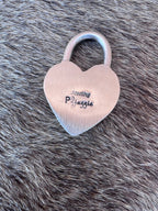 Handcrafted Kingman Turquoise & Sterling Silver Heart Locket Pendant by P. Yazzie - Che Cose Belle