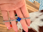 Handcrafted Lapis and Sterling Silver Pearl Quatrefoil Beaded Necklace - Che Cose Belle