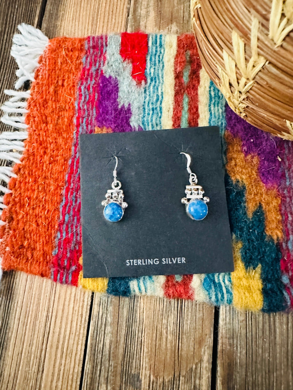 Handcrafted Lapis & Sterling Silver Dangle Earrings - Che Cose Belle