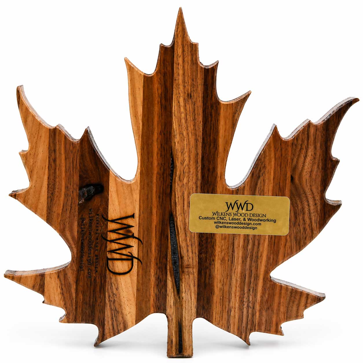 Handcrafted Maple Leaf Candy Dish | 9" x 9" x 1.5" | Wilkens Wood Design - Che Cose Belle