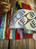 Handcrafted Old Pawn Sterling Silver Bear Paw Cuff Bracelet - Che Cose Belle