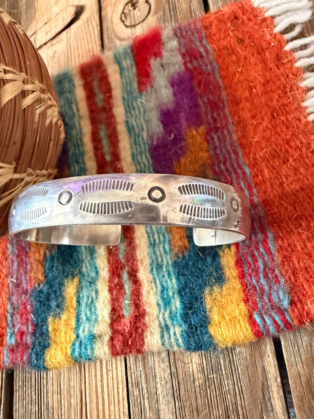 Handcrafted Old Pawn Sterling Silver Cuff Bracelet - Che Cose Belle