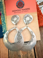Handcrafted Old Pawn Sterling Silver Dangle Earrings - Che Cose Belle