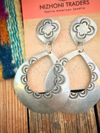 Handcrafted Old Pawn Sterling Silver Dangle Earrings - Che Cose Belle