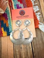 Handcrafted Old Pawn Sterling Silver Dangle Earrings - Che Cose Belle