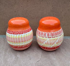 Handcrafted Orange Salt & Pepper Shakers “Cassandra King” - Che Cose Belle