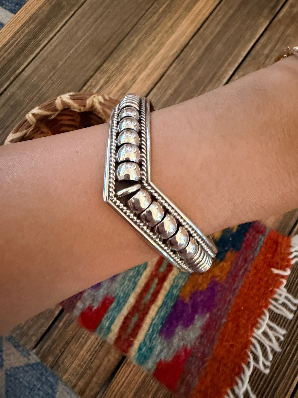 Handcrafted Rolled Sterling Silver Cuff Bracelet - Che Cose Belle