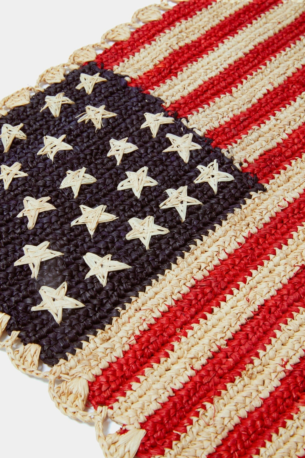 Handcrafted Scalloped Americana Placemats-American Flag Design - Payton James X Tuckernuck - Che Cose Belle