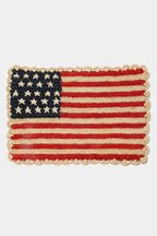 Handcrafted Scalloped Americana Placemats-American Flag Design - Payton James X Tuckernuck - Che Cose Belle
