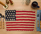 Handcrafted Scalloped Americana Placemats-American Flag Design - Payton James X Tuckernuck - Che Cose Belle